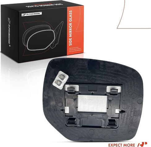 A-Premium Left Driver Side Heated Mirror Glass with Backing Plate - Compatible with Subaru Forester 2014 2015 2016 2017 2018 - Exterior Side View Flat Mirror in Saudi Arabia