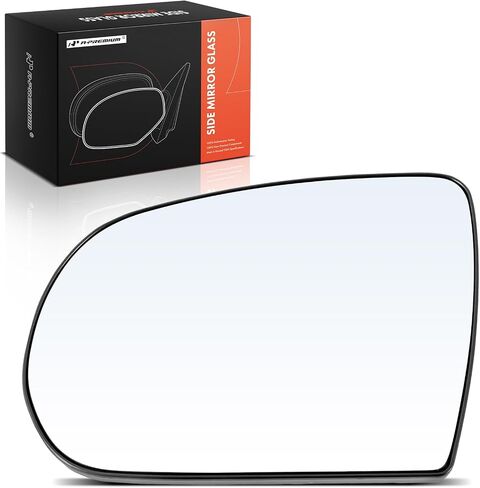 زجاج مرآة غير مسخن على جانب السائق الأيسر من A-Premium مع لوحة خلفية متوافقة مع Jeep KL Series Cherokee 2014-2023 - مرآة مسطحة للرؤية الجانبية الخارجية، استبدال # 68228911AA in Saudi Arabia