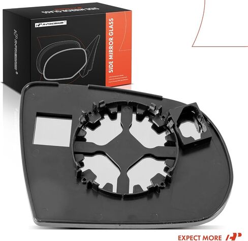 زجاج مرآة غير مسخن على جانب السائق الأيسر من A-Premium مع لوحة خلفية متوافقة مع Jeep KL Series Cherokee 2014-2023 - مرآة مسطحة للرؤية الجانبية الخارجية، استبدال # 68228911AA in Saudi Arabia