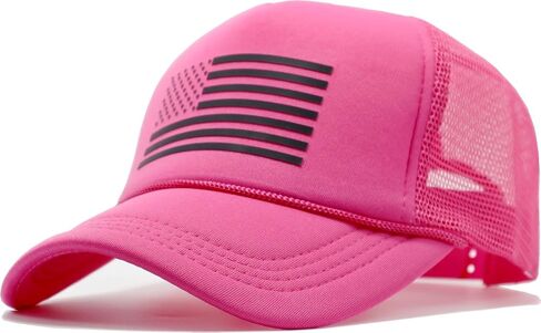 American Flag Baseball Cap,Foam Snapback Back Mesh Trucker Hat for Men Women in Kuwait