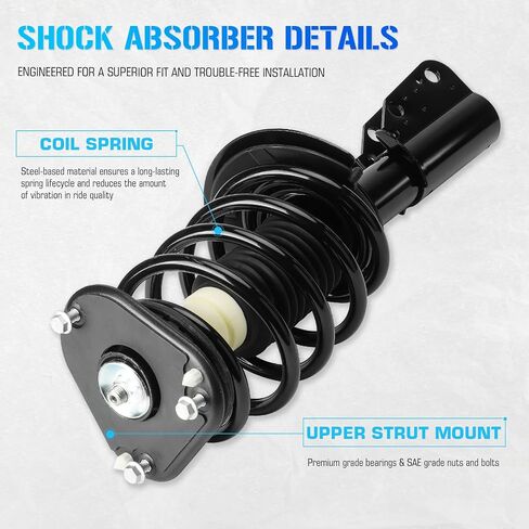 171685 Front Struts w/Coil Spring Shock Absorber Assemblies for 2000-2005 Buick Lesabre/Pontiac Bonneville/Cadillac Deville Sedan, 2006-2011 Cadillac Dts/Buick Lucerne 01 02 03 04 07 08 09 10 in Saudi Arabia