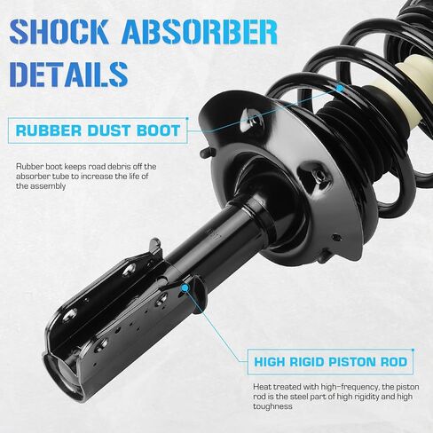 171685 Front Struts w/Coil Spring Shock Absorber Assemblies for 2000-2005 Buick Lesabre/Pontiac Bonneville/Cadillac Deville Sedan, 2006-2011 Cadillac Dts/Buick Lucerne 01 02 03 04 07 08 09 10 in Saudi Arabia