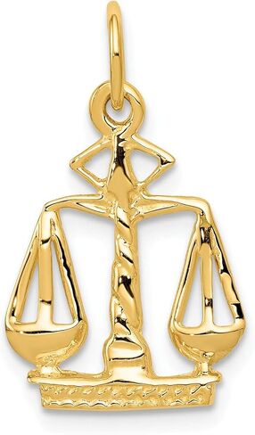 14K Yellow Gold Scales Of Justice Charm Law Jewelry in Saudi Arabia