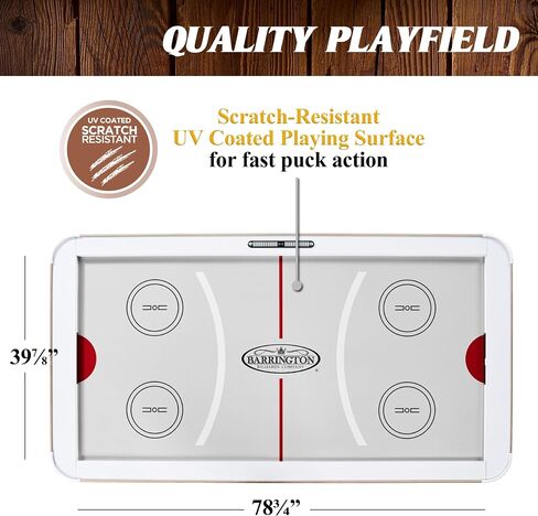Barrington Billiards Urban Arcade Collection Air Hockey with Accessories, Perfect for Family Game Rooms in Kuwait