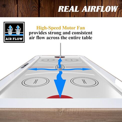 Barrington Billiards Urban Arcade Collection Air Hockey with Accessories, Perfect for Family Game Rooms in Kuwait