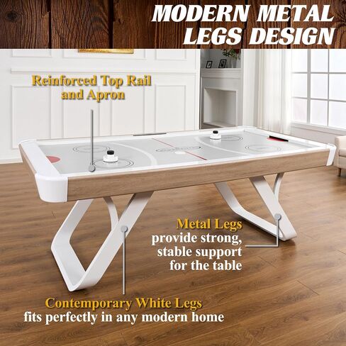 Barrington Billiards Urban Arcade Collection Air Hockey with Accessories, Perfect for Family Game Rooms in Kuwait