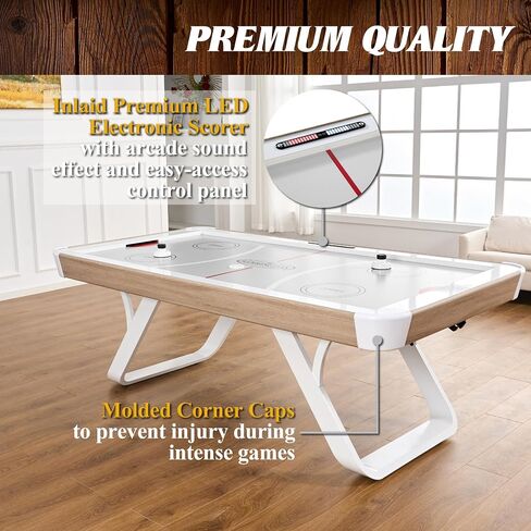 Barrington Billiards Urban Arcade Collection Air Hockey with Accessories, Perfect for Family Game Rooms in Kuwait