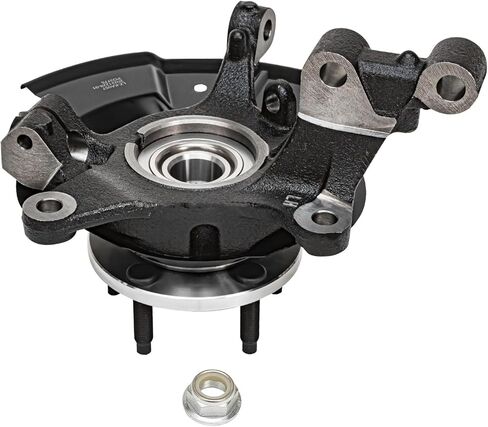 Detroit Axle - 4pc Steering Knuckles Kit for 11-14 Ford Edge, 2 Front Steering Knuckles & Wheel Bearing Hubs 2 Rear Wheel Bearing and Hubs 2011 2012 2013 2014 Replacement in Saudi Arabia
