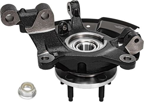 Detroit Axle - 4pc Steering Knuckles Kit for 11-14 Ford Edge, 2 Front Steering Knuckles & Wheel Bearing Hubs 2 Rear Wheel Bearing and Hubs 2011 2012 2013 2014 Replacement in Saudi Arabia