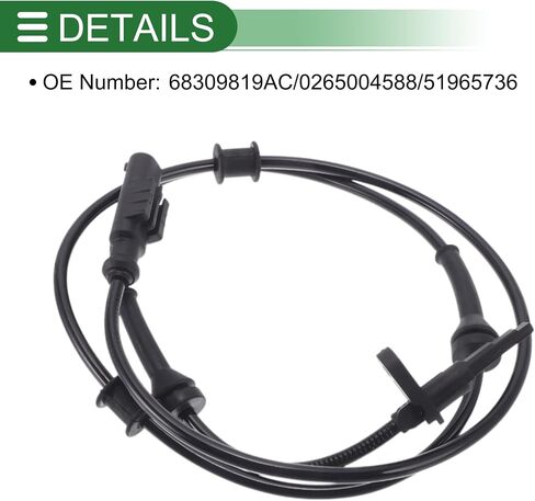 ABS عجلة السرعة الاستشعار ABS الاستشعار No.68309819AC/0265004588/51965736 ل دودج ل Ram ProMaster 1500 2017-2019 1 قطعة اليسار الخلفي الأيمن الخلفي in Saudi Arabia