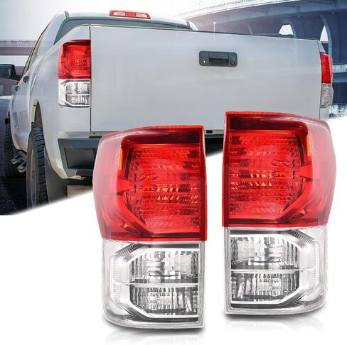 مجموعة مصابيح خلفية CHEDA مع مصابيح خلفية متوافقة مع Toyota Tundra 2007-2013 (كابينة عادية ببابين | كابينة إضافية بأربعة أبواب | كابينة طاقم بأربعة أبواب) الجانب الأيسر والأيمن زوج واحد من Pilotos Traseros Conjunto in Kuwait