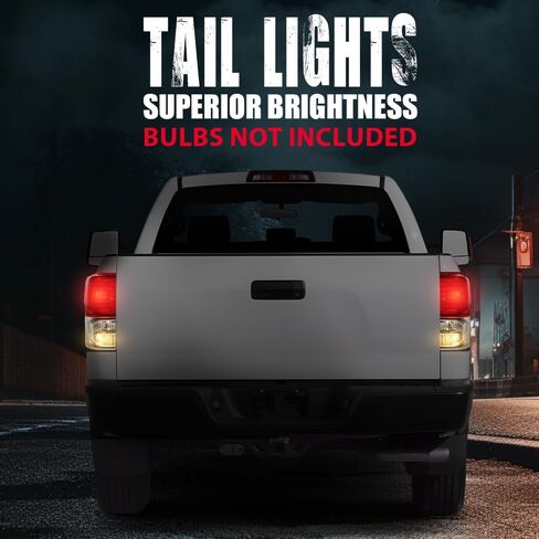 مجموعة مصابيح خلفية CHEDA مع مصابيح خلفية متوافقة مع Toyota Tundra 2007-2013 (كابينة عادية ببابين | كابينة إضافية بأربعة أبواب | كابينة طاقم بأربعة أبواب) الجانب الأيسر والأيمن زوج واحد من Pilotos Traseros Conjunto in Kuwait