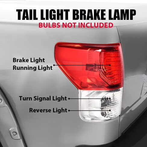 مجموعة مصابيح خلفية CHEDA مع مصابيح خلفية متوافقة مع Toyota Tundra 2007-2013 (كابينة عادية ببابين | كابينة إضافية بأربعة أبواب | كابينة طاقم بأربعة أبواب) الجانب الأيسر والأيمن زوج واحد من Pilotos Traseros Conjunto in Kuwait