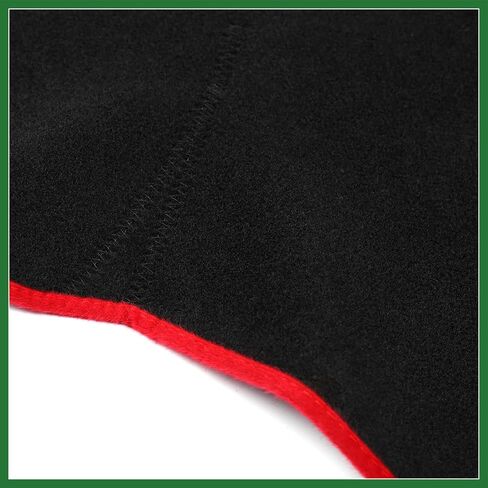 Motoforti غطاء لوحة سيارة نونسليب أسود أحمر داش غطاء حصيرة لميتسوبيشي لانسر EX 08-17 طويلة الأمد in Saudi Arabia