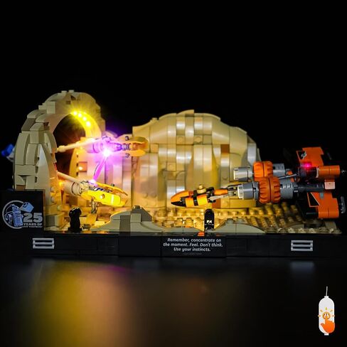 BrickSoul Led Light Kit for Lego 75352 Emperor’s Throne Room Diorama, Compatible with 75352 Lego Light Kit, Light Up Your Lego Star Wars Diorama - NO Lego Blocks Set (Classic Version) in Kuwait