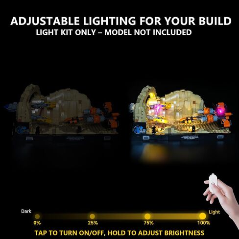 BrickSoul Led Light Kit for Lego 75352 Emperor’s Throne Room Diorama, Compatible with 75352 Lego Light Kit, Light Up Your Lego Star Wars Diorama - NO Lego Blocks Set (Classic Version) in Kuwait