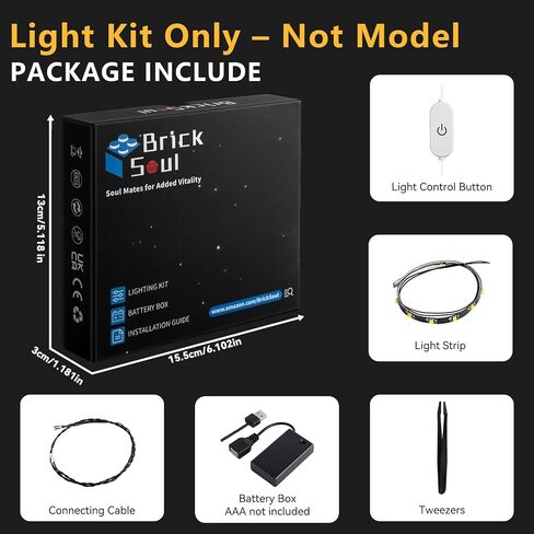 BrickSoul Led Light Kit for Lego 75352 Emperor’s Throne Room Diorama, Compatible with 75352 Lego Light Kit, Light Up Your Lego Star Wars Diorama - NO Lego Blocks Set (Classic Version) in Kuwait