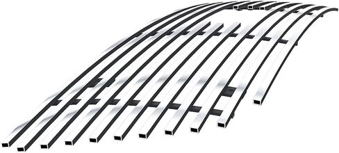APS Premium Stainless Steel SS Chrome Billet Grille Grill Insert Compatible with Ford F-150 1999 2000 2001 2002 2003 Harley Davidson Lightning Bar Style with Logo Show Main Upper N19-A32756F in Saudi Arabia