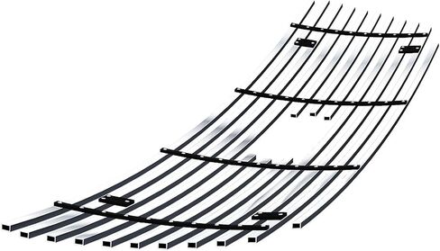 APS Premium Stainless Steel SS Chrome Billet Grille Grill Insert Compatible with Ford F-150 1999 2000 2001 2002 2003 Harley Davidson Lightning Bar Style with Logo Show Main Upper N19-A32756F in Saudi Arabia