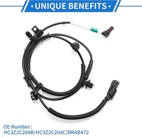 ABS Wheel Speed Sensor Front Left Right ABS Sensor Anti-Lock Braking System Sensor No.HC3Z2C204B/HC3Z2C204C/BRAB472 for Ford F-250 2017-2020 in Saudi Arabia