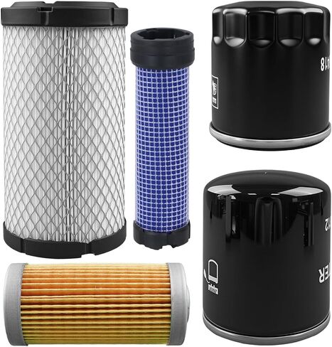 LVA21196 Engine Filter Kit Fit for Fit for John Deere 2210 Compact Utility Tractor, Engine Oil Air Cleaner Filter Replace CH15553 LVA12812 M113621 M806418 in Saudi Arabia