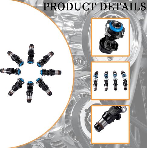 17113553 FJ10062 25323974 8Pcs Fuel Injectors Fits for 1999-2007 Rainier Chevy Silverado Suburban Tahoe Escalade Envoy Sierra Savana Yukon in Saudi Arabia