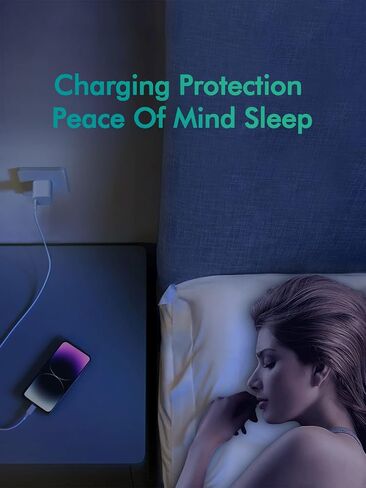 شاحن USB C فائق السرعة بقدرة 30 وات - لهاتف Google Pixel 8/8 Pro/7/7 Pro/6، وSamsung Galaxy S21/S22، وNote 20، وiPad Pro 12.9/11 بوصة، وMacBook Air (كابل 6 أقدام) in Kuwait
