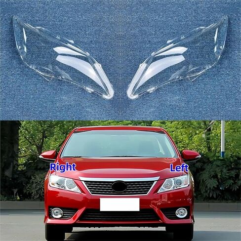 Compatible For Toyota Camry 2012 2013 2014 Car Front Headlight Cover Transparent Headlamp Cover Lampshade Car HeadLamp Glass Lens Shell(1PCS Left Side) in Saudi Arabia