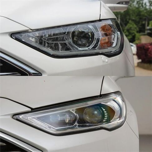 Compatible For Ford Mondeo 2017 2018 2019 2020 Headlamp Housing Transparent Lampshades Lamp Shell Masks Headlights Cover Lens(1PCS Left Side) in Saudi Arabia