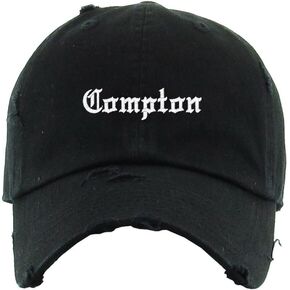 Compton Vintage Baseball Cap Embroidered Cotton Adjustable Distressed Dad Hat in Saudi Arabia