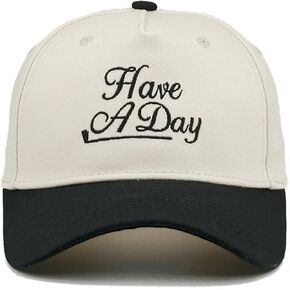 Embroidered Baseball Cap, Cotton Dad Hat, Fun & Heartfelt Stitching, Adjustable Casual Outdoor Hat for Men Women in Kuwait