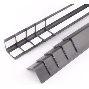واقي زاوية جدار أسود لائحة 10 PVC PVC Corner Guards Protector للحائط ، زاوية الأثاث ، الباب سهل التثبيت للطفل in Kuwait