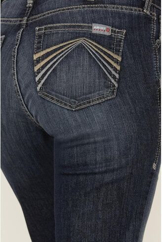 ARIAT Women's Fr Avelynn Medium Wash Duralight Stretch Slim Work Jeans - 10039658 32 LNG in Saudi Arabia