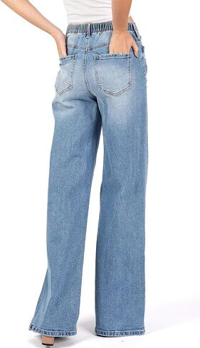 Celebrity Pink Women's Juniors High Rise Wide Leg Jeans in Kuwait