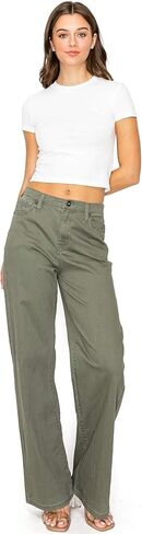 بنطلون جينز نسائي عالي الارتفاع وواسع الساق من Celebrity Pink in Kuwait