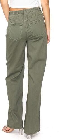 بنطلون جينز نسائي عالي الارتفاع وواسع الساق من Celebrity Pink in Kuwait