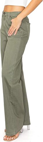 بنطلون جينز نسائي عالي الارتفاع وواسع الساق من Celebrity Pink in Kuwait