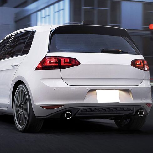 الناشر الخلفي متوافق مع 2015-2017 Volkswagen VW Golf 7، MK7 المصد الخلفي الشفة الناشر منفذ مزدوج كاتم الصوت من IKON MOTORSPORTS، 2016 in Saudi Arabia