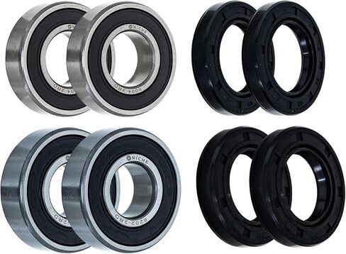NICHE Wheel Bearing Seal Kit for Kawasaki KFX400 Arctic Cat 400DVX Suzuki Z400 6202-2RDQE6 6004-2RDQE6 in Saudi Arabia
