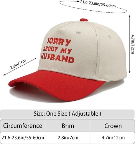 Embroidered Baseball Cap, Cotton Dad Hat, Fun & Heartfelt Stitching, Adjustable Casual Outdoor Hat for Men Women in Saudi Arabia