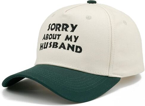 Embroidered Baseball Cap, Cotton Dad Hat, Fun & Heartfelt Stitching, Adjustable Casual Outdoor Hat for Men Women in Saudi Arabia