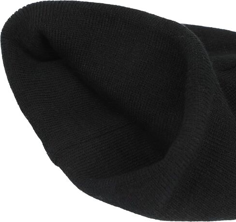 Bioworld Batman Logo Embroidery Black Acrylic Knit Standard Cuff Beanie in Saudi Arabia