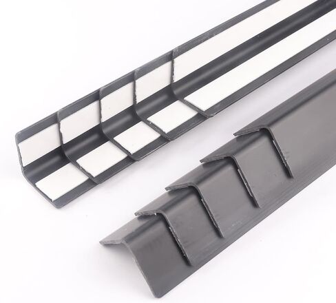 واقي زاوية جدار أسود لائحة 10 PVC PVC Corner Guards Protector للحائط ، زاوية الأثاث ، الباب سهل التثبيت للطفل in Kuwait