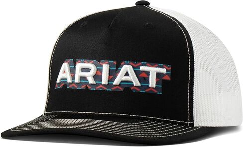 ARIAT Men's Richardson 112 Trucker Cap with 3D Embroidered Logo and Southwestern Print in Saudi Arabia