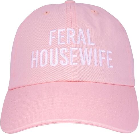 قبعة بيسبول مطرزة من TeesAndTankYou Feral Housewife من القطن قابلة للتعديل in Saudi Arabia