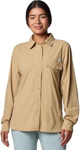Columbia Wild Cast Long-Sleeve Shirt - Women's, Beach, L in Saudi Arabia