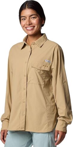 Columbia Wild Cast Long-Sleeve Shirt - Women's, Beach, L in Saudi Arabia