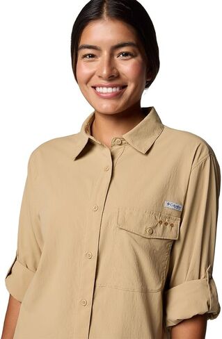 Columbia Wild Cast Long-Sleeve Shirt - Women's, Beach, L in Saudi Arabia