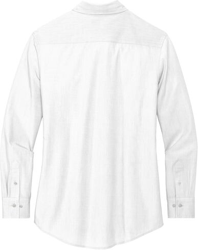 Women's Long Sleeve Stretch Woven Shirt | Lightweight Women's Button Up, Collared Business Casual Shirt in Saudi Arabia