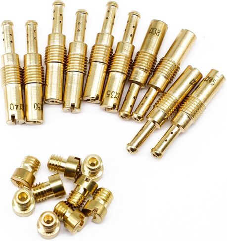 30PCS Carburetor Main Jet Kits, 20pcs Carburetor Main Jet # 100-178 & 10pcs Slow Pilot Jet # 32-55, Compatible with Most Scooters ATVs Karts with 125cc 150cc 200cc 250cc GY6 Engine Carb in Saudi Arabia